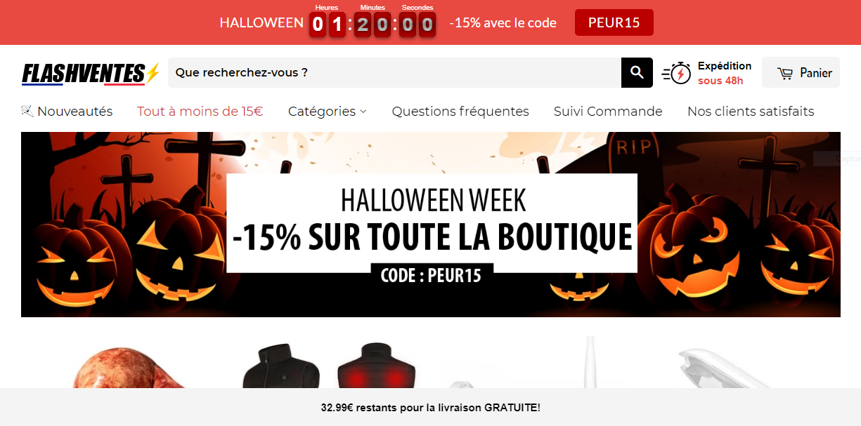 Exemple de Boutique Dropshipping généralistes