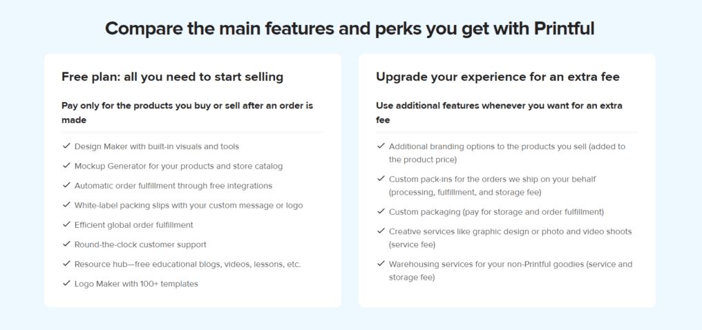 Printify vs Printful; Printful vs Printify